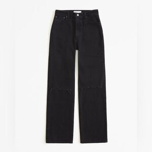 Abercrombie & Fitch 90’s Relaxed Jean High Rise In Black